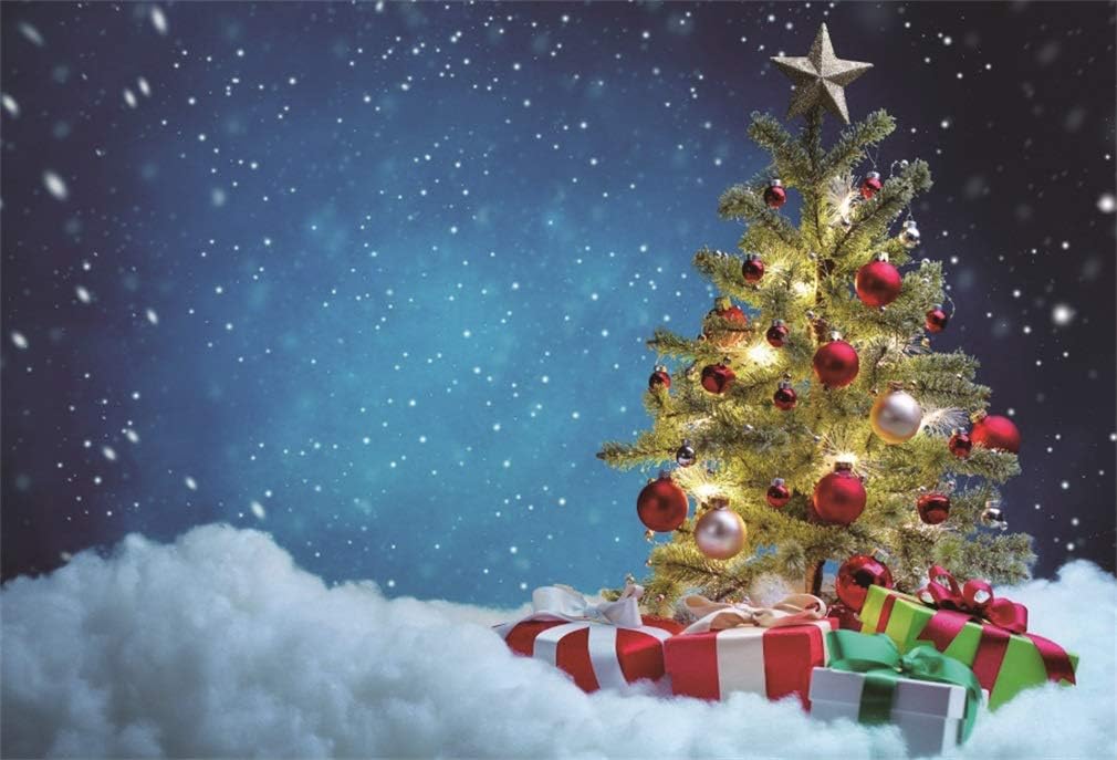 Yongfoto 3x2m Foto Hintergrund Weihnachten Baum Geschenkkarton Heavy Snow Blauer Himmel Natur Winter Weihnachten Fotografie Hintergrund Fotoshooting Portrait Party Kinder Hochzeit Fotostudio Amazon De Elektronik Foto