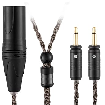 4-Pin XLR Balanced Cable Compatible with Focal Clear MG, Stellia, Celestee, Elear, Elegia, Elex, Radiance Headphone for Focal Cable 16 Core Replacement with 4-Pin XLR Balanced, 2Meters 6.5Ft