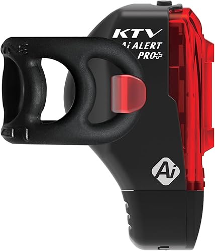 Vista 7 de LEZYNE KTV Drive Pro Alert - Luz trasera para bicicleta, recargable por USB, duradera, resistente a la intemperie, IPX7, luz trasera LED blanca