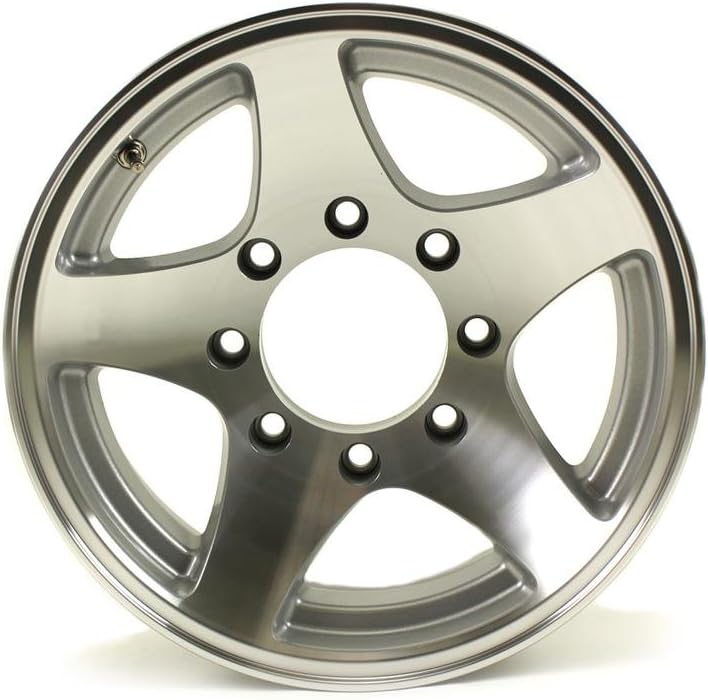 16x6 Series04 Aluminum Star HD Trailer Wheel 8 on 6.5 Bolt 3,960 lb Capacity