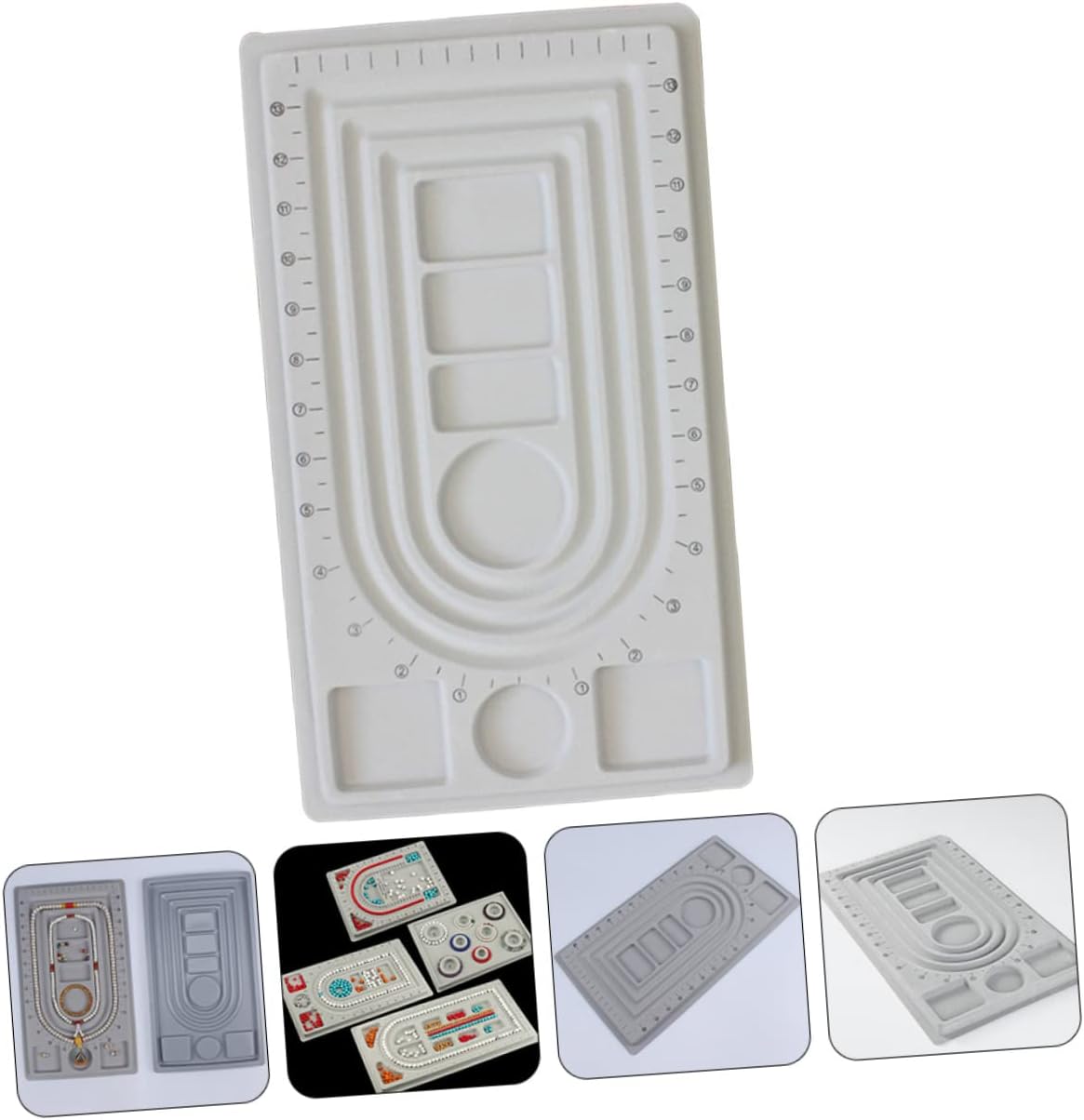 LIOOBO Bead Jewelry Design Board Beading Mat Tray for Diy Jewelry Making Necklace Making Kit Bead Design Boards for Jewelry Beading Jewelry Boards