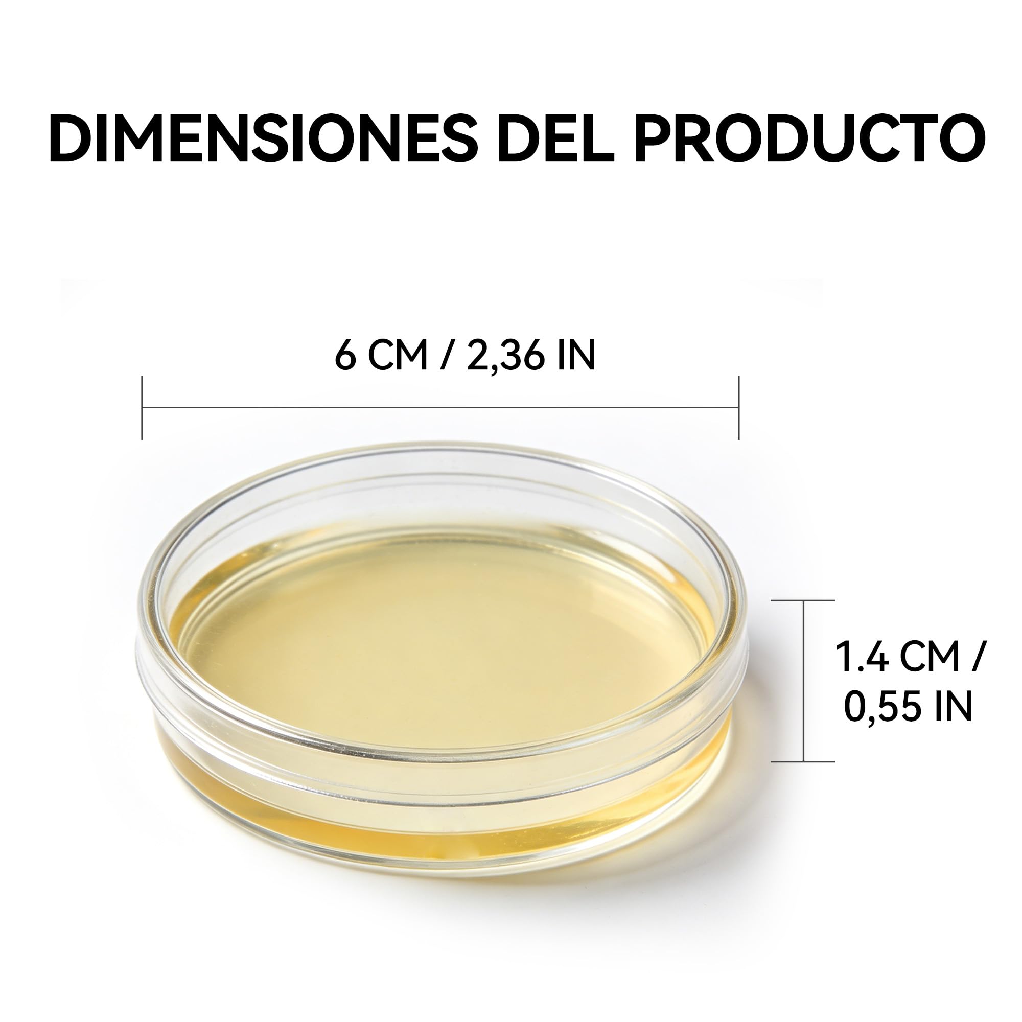 Nutrient Agar Petri Dishes Science Project Kit | Pre-Poured Agar Plates and Cotton Swabs for Science Experiments | Bacteria Science Kit - Sealed Separately (10)