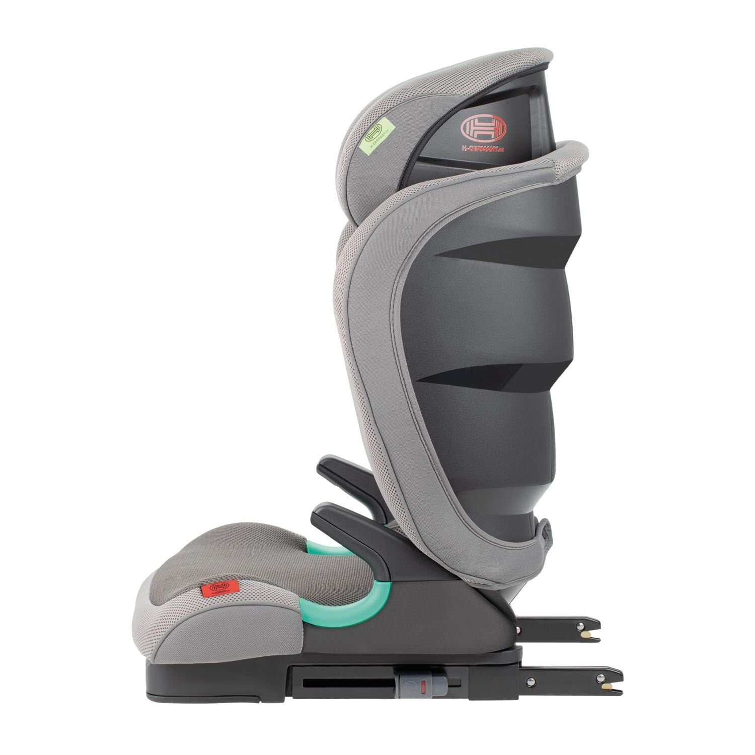 HEYNER® KIDS Fotelik dziecięcy Isofix-I-Size 15-36kg Fotelik samochodowy 95-150 cm, 4-12 lat Grupa II/III Fotelik samochodowy Pokrowiec dla dzieci uniwersalny