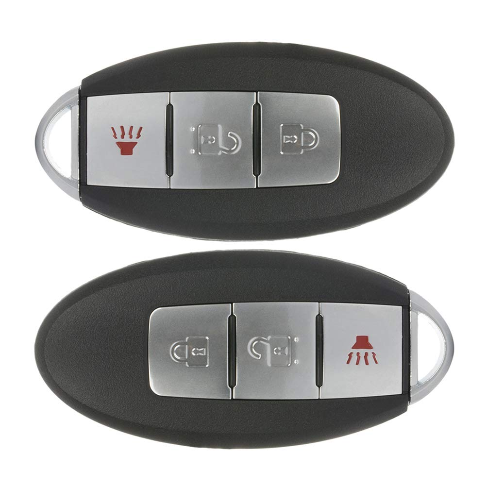 SCITOO 2 PCS Key Fob Keyless Entry Remote Control Fits 2008-2013 for Nissan Rogue (FCC ADP12512701S) 3 Buttons