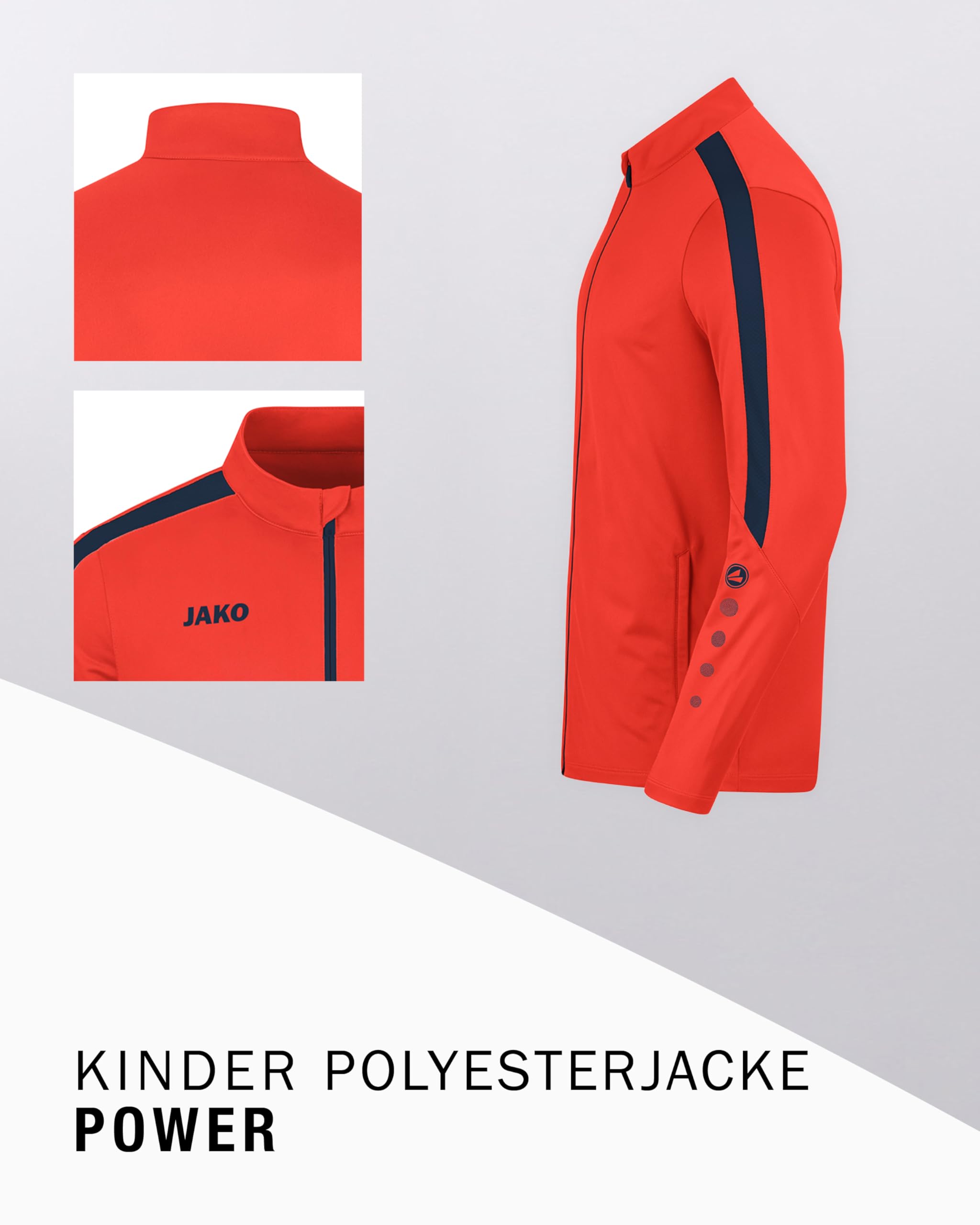JAKO Unisex Kinder Polyesterjacke Power Trainingsjacke