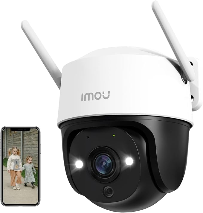 Imou 3K(5MP) Beveiligingscamera WiFi Buiten PTZ, 360° IP Camera Buiten WiFi, Kleur Nachtzicht 30M