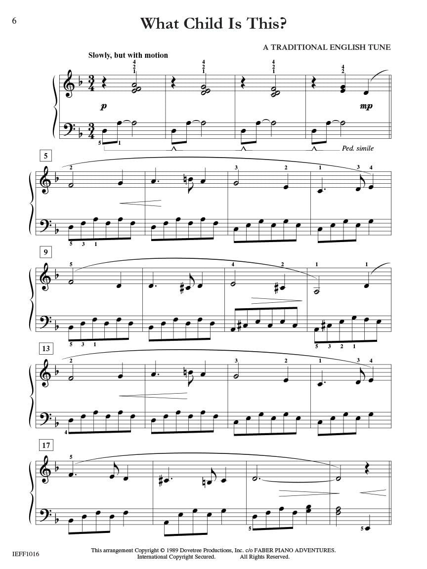 Faber Piano Adventures - Student Choice Series Christmas Level 6