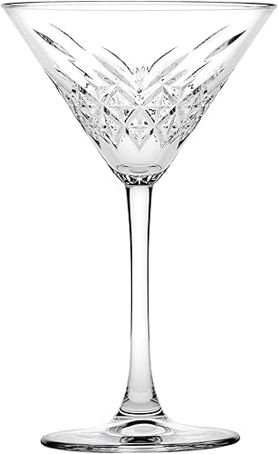 Vista 16 de Pasabahce Juego de 4 vasos cupé vintage de alta calidad, extra grandes, exclusivos, ginebra, vino, cóctel, copas de champán, diseño de cristal