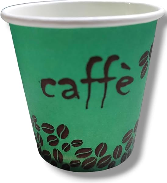 Kit completo 200 bicchierini di carta da caffè 66 ml bio compatibili in carta tenuta perfetta Ecologici Biodegradabili Monouso Piccoli Asporto Bevande Calde (200 bicchieri colore assortito) - 5