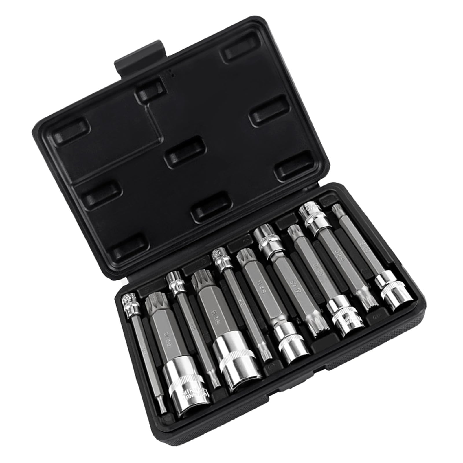 10-teiliger 12-Punkt Triple Vierkant Spline, 10 piece set