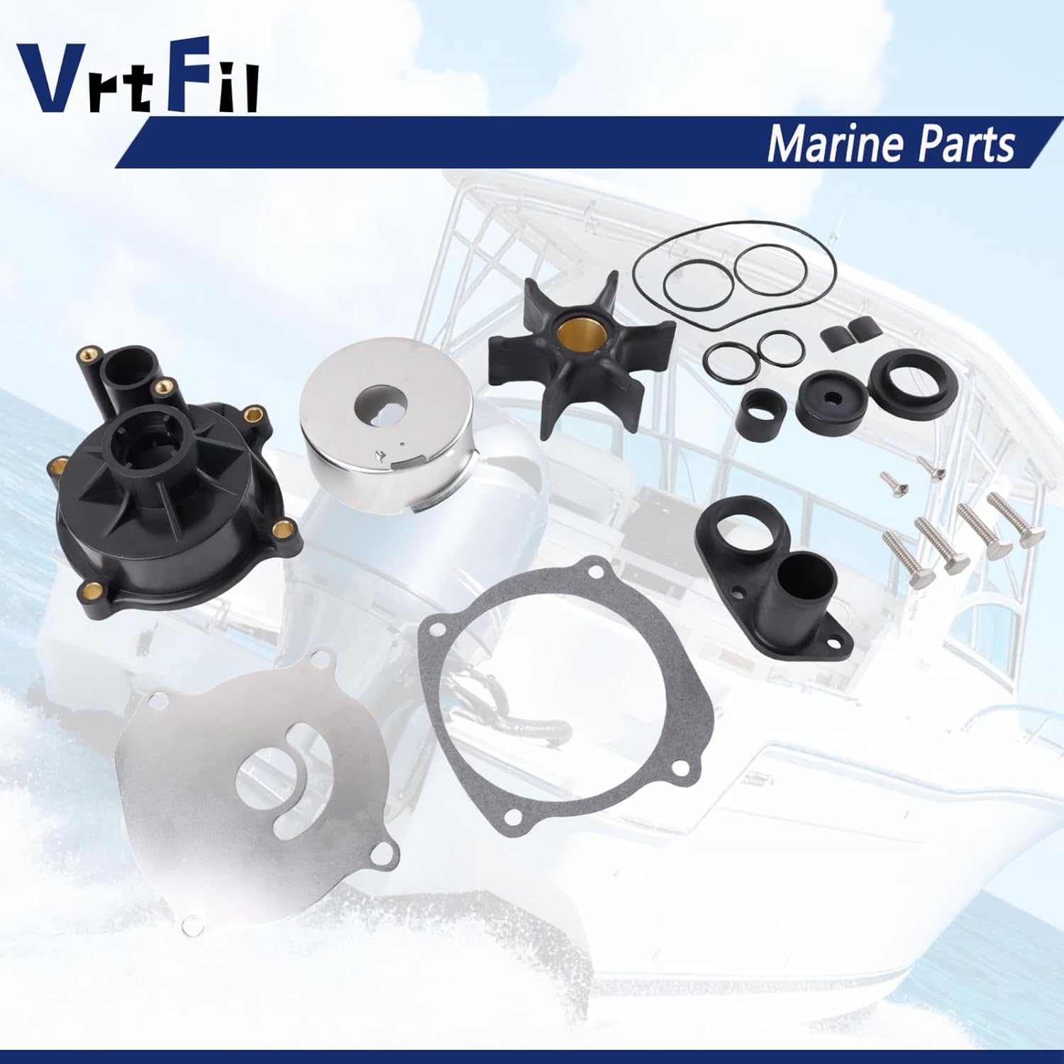 5001594 0435447 0390768 Water Pump Repair Kit Compatible with Johnson Evinrude OMC BRP Outboard