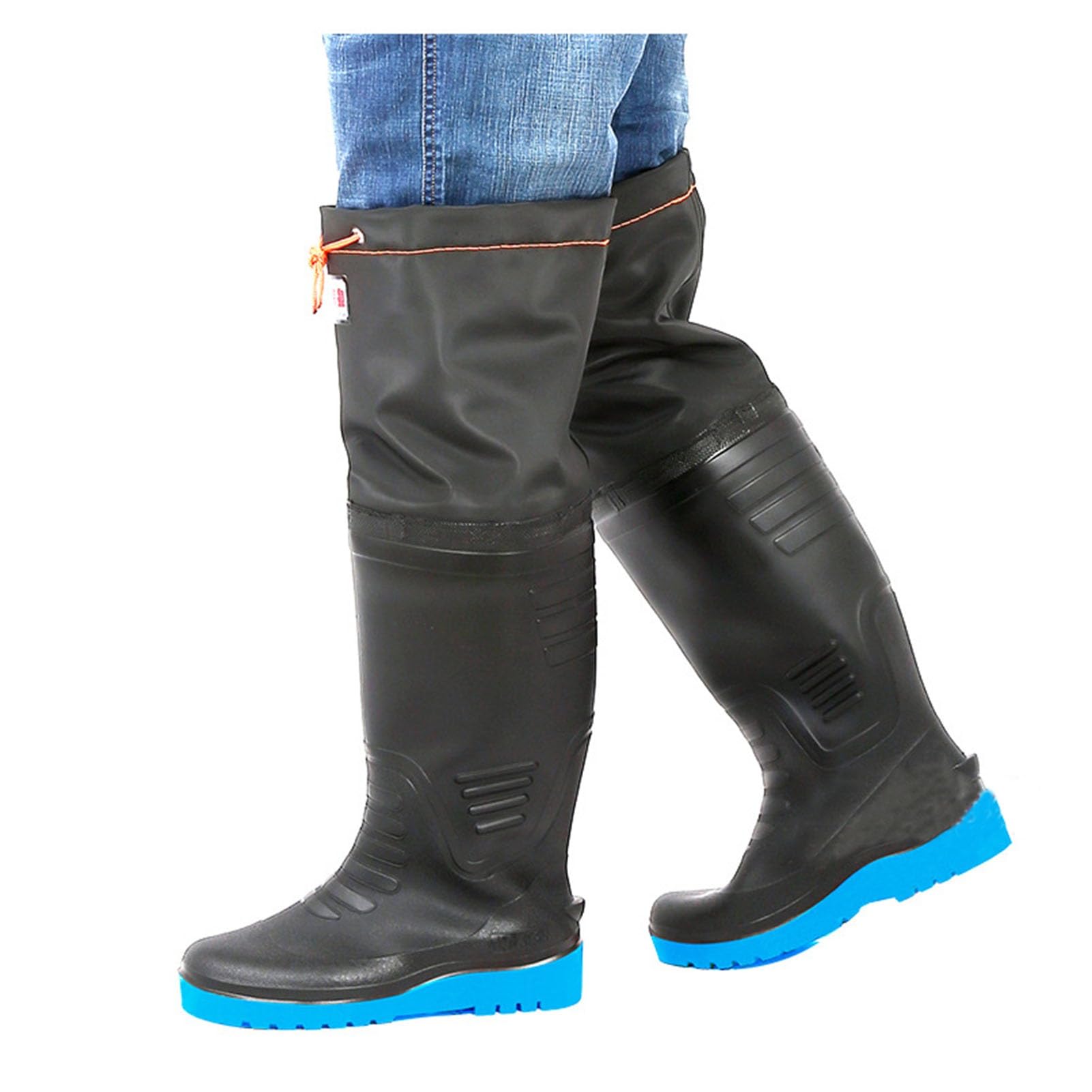 Stivali da Pesca Stivali da Pesca Impermeabili Caldi per Uomo E Donna, Stivali da Pesca Leggeri Antiscivolo Alti 60 Cm per Guado/Caccia/paludi