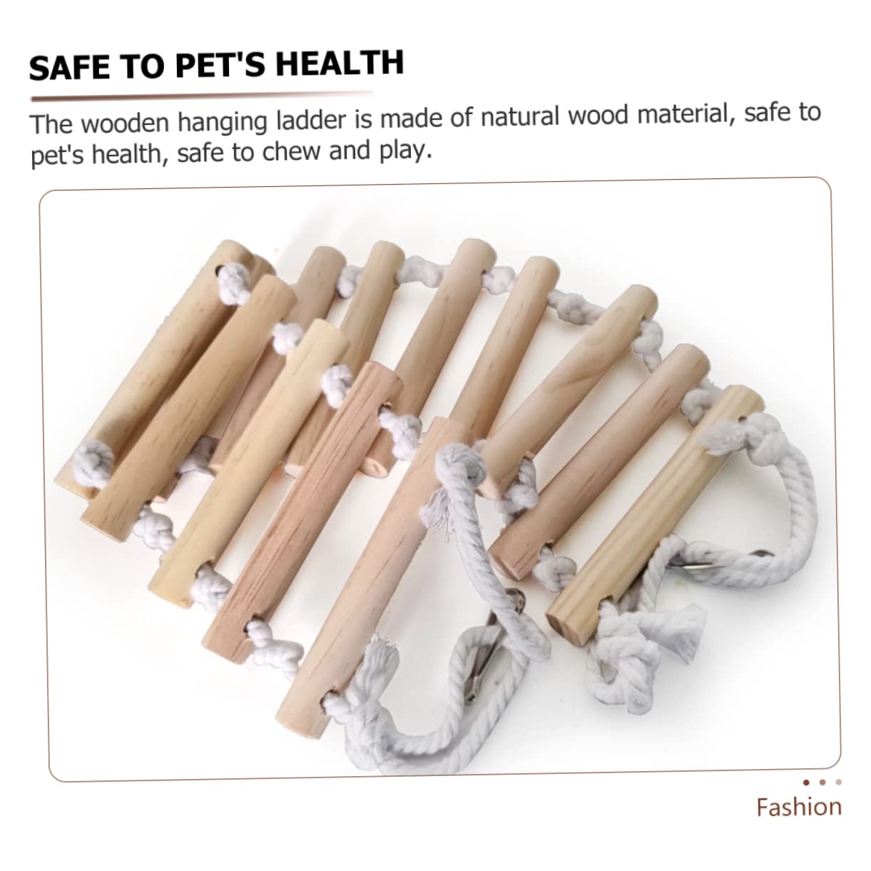 SEWOART Terrarium Reptile Ladder Wooden Climbing Bridge Ropes Decorative for Chameleons Lizards Turtles