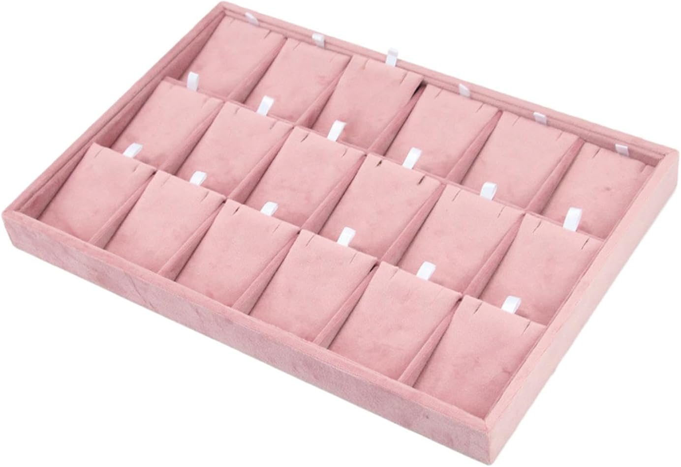 DYNWAVE Jewelry Organizer Jewelry Drawer Insert High End Velvet Jewelry Display Holder Jewelry Storage for Home Gifts for Girls Women