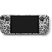 MightySkins Carbon Fiber Skin Compatible with Valve Steam Deck - Snow Leopard Print | Protective, Durable Textured Carbon Fiber Finish | Easy to Apply, Remove, and Change Styles | Made in The USA