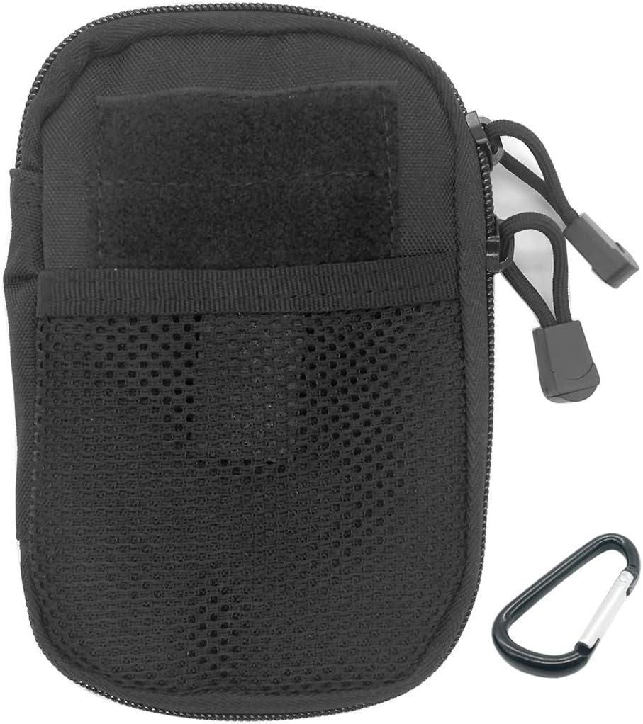 SEVENPICKS Tactical Waist Pack Multi Purpose bag EDC Pouch Utility Upgraded version with strap Camping Hiking Pouch Nylon Cell Phone bag