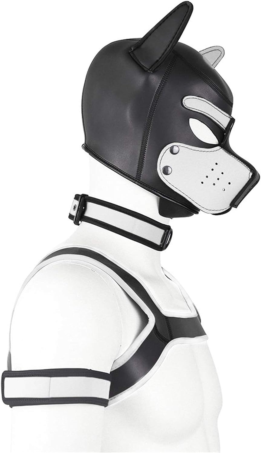 taxekoz Role Play Dog Party Mask, Soft Latex Dog Mask with Ears, Puppy Mask for Cosplay Party Masquerade Set (Contain: Mask - Image 4