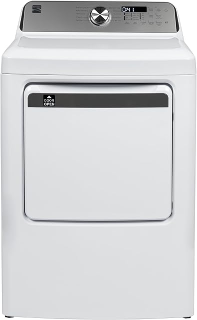 Kenmore 7.0 cu. ft. Front Load Gas Dryer - with Guard to Reduce Wrinkles & Static - Smart Sensor Drying - LED - White