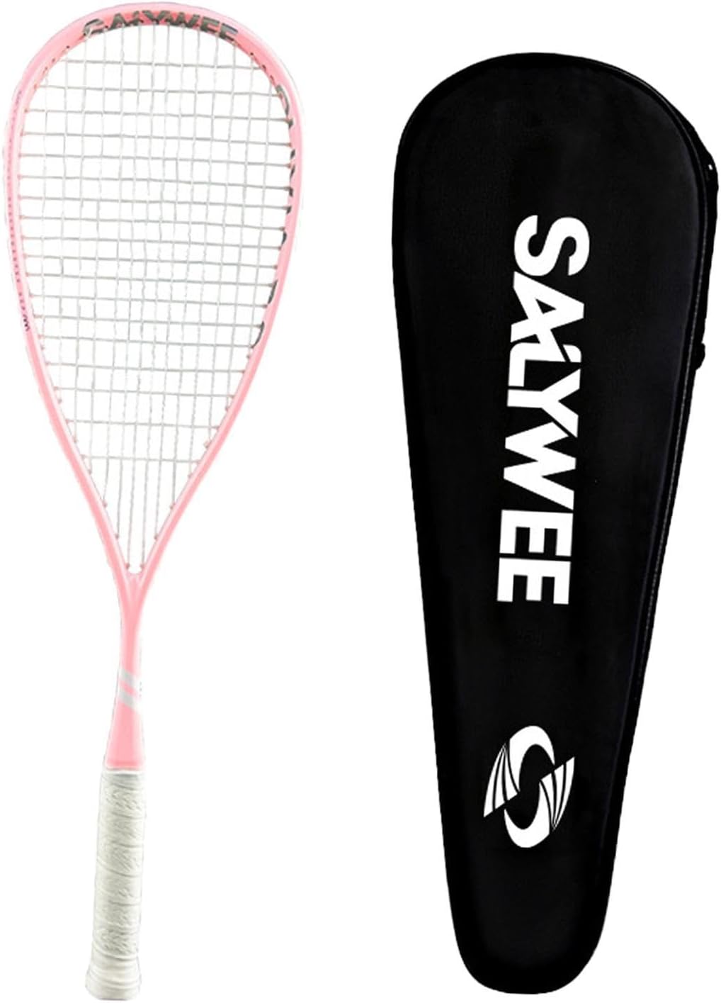 Squash Racquet Squash Racket Lightweight Tennis Training Equipment Tennis Racquet for Practice Cushioning Advanced Beginners, Pink