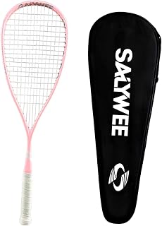 Squash Racquet Squash Racket Tennis Training Equipment with Storage Bag for Cushioning Power and Control Competition Advanced