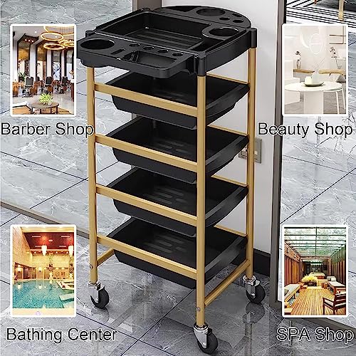 Chariots utilitaires et table d'appoint en plastique de rangement