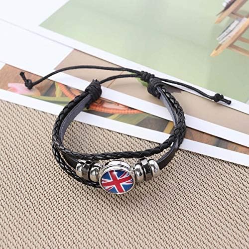 6 Pcs Country Silicone Wristband Fashion Sports Bracelet for 2018 World Cup (Fra
