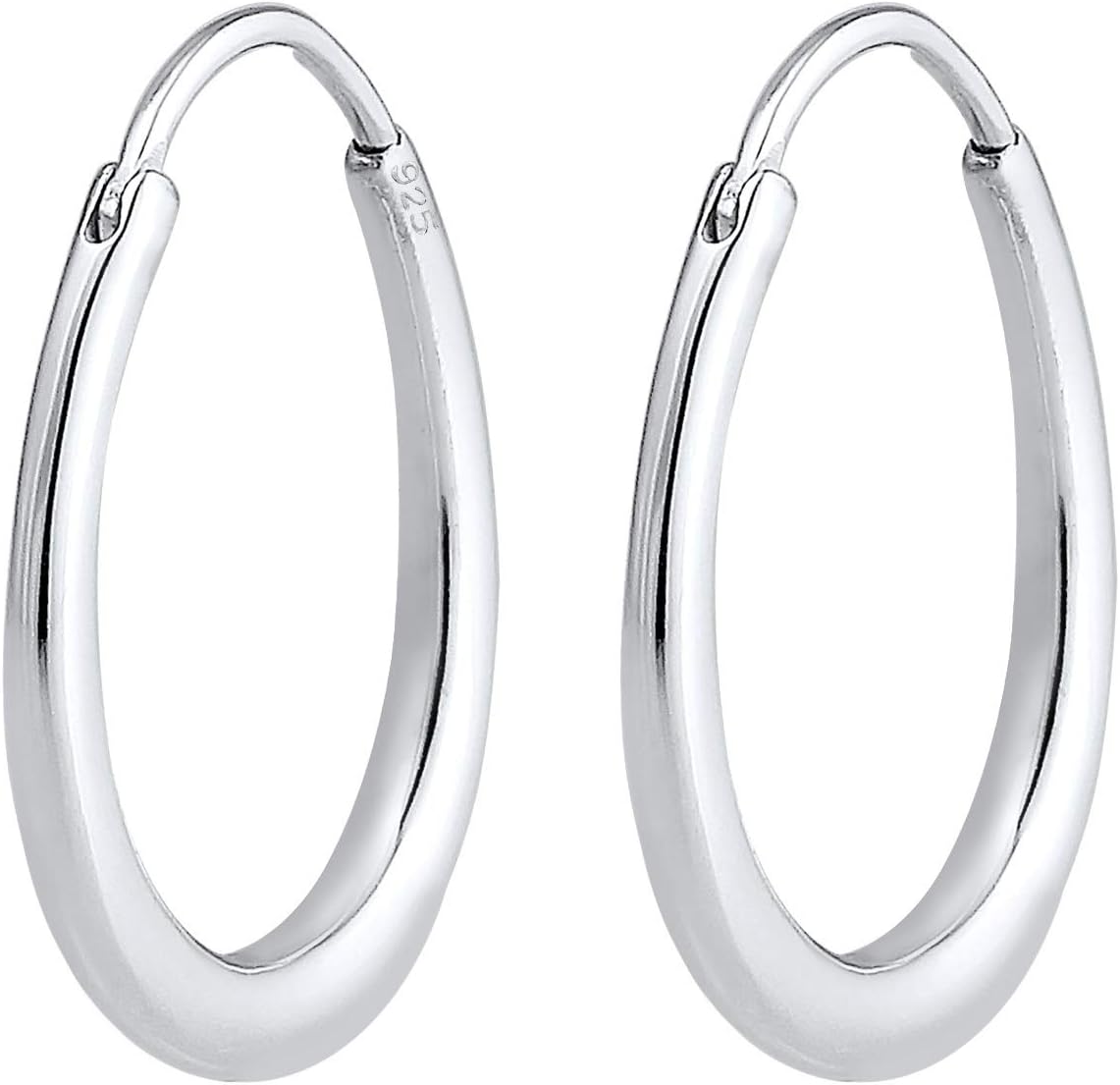 Elli Orecchini A Clip Donna In Argento 925, Bicolore, Fatti A Mano, In Confezione Regalo Velluto