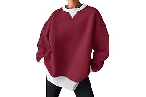 Oversized and Cozy: Maroon Sweatshirt for Women