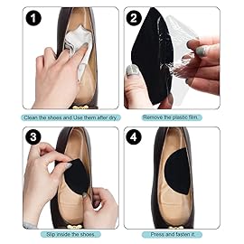 Dr. Foot\'s Arch Support Shoe Insoles for Flat Feet, Gel Arch Inserts for Plantar Fasciitis, Adhesive Arch Pad for Relieve Pressure and Feet Pain- 3 Pairs (Transparent, 3 Count (Pack of 1))