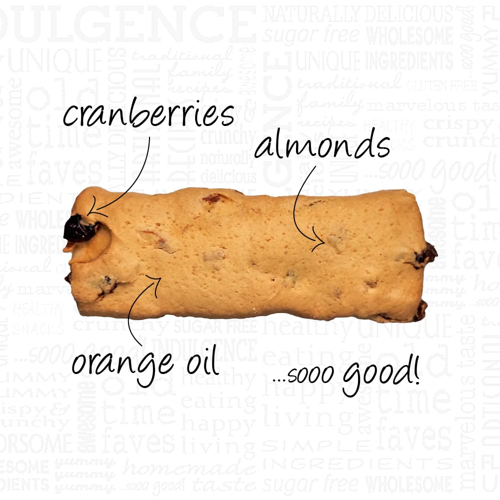 Aunt Gussie's - No Sugar Added Wheat Cranberry Orange with Almond Biscuits - 4 Pack