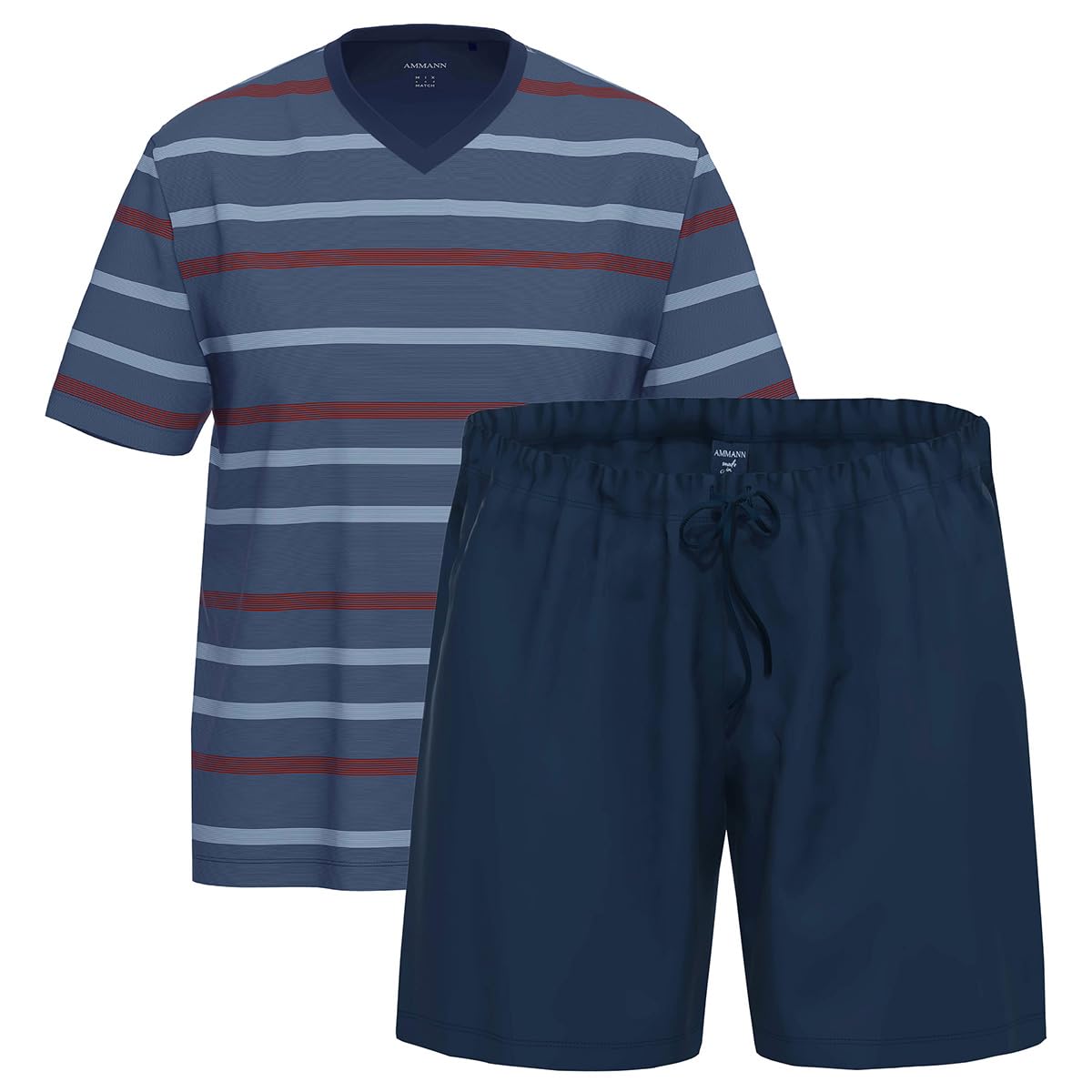 Ammann - Organic Cotton - Herren - Schlafanzug kurz - Baumwolle