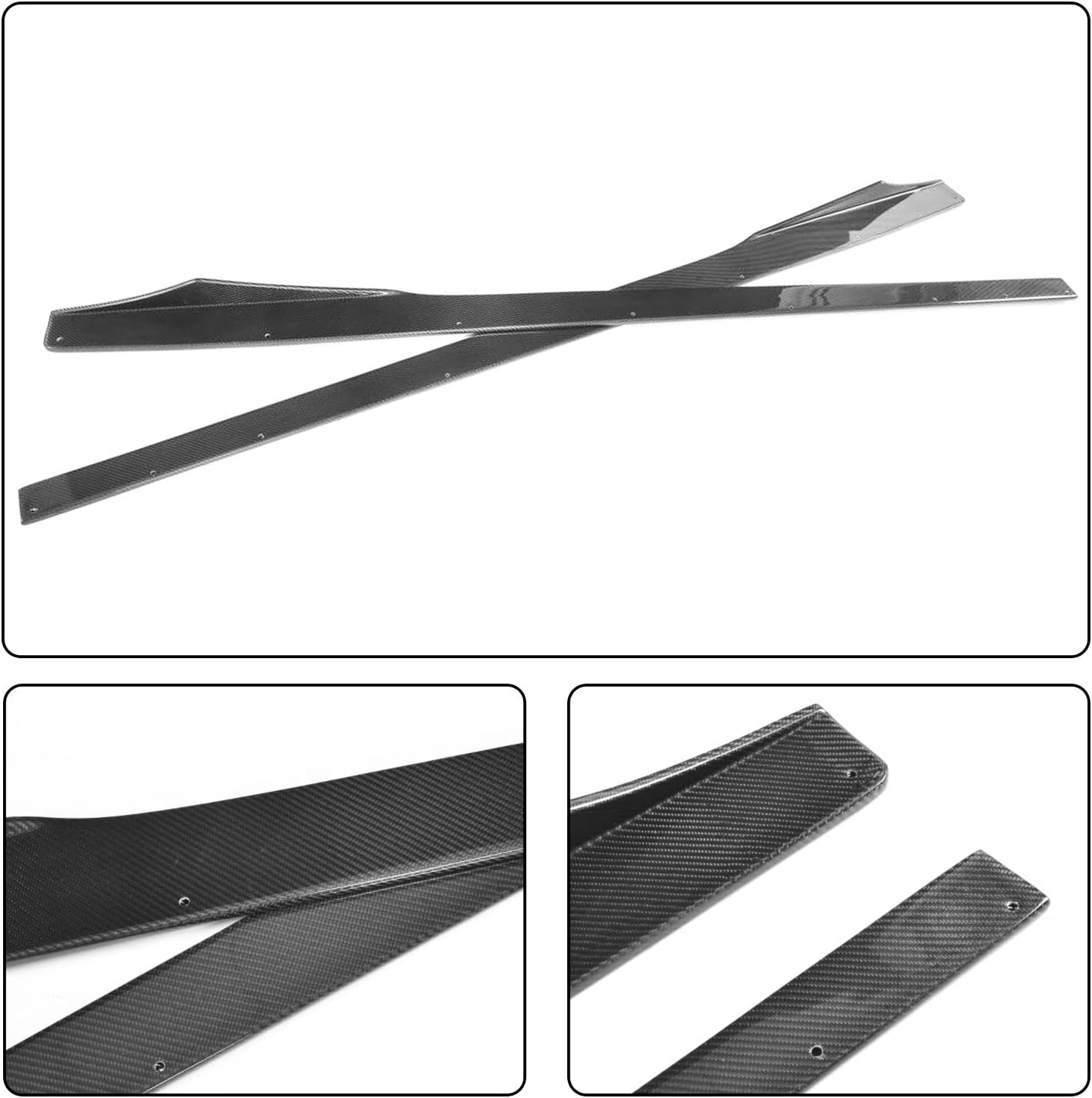 Carbon Fiber Side Skirts for BMW 2 Series F87 M2 Coupe 2016-2020 Add-on Under Door Rocker Panels Valance Extension Lip Factory Outlet