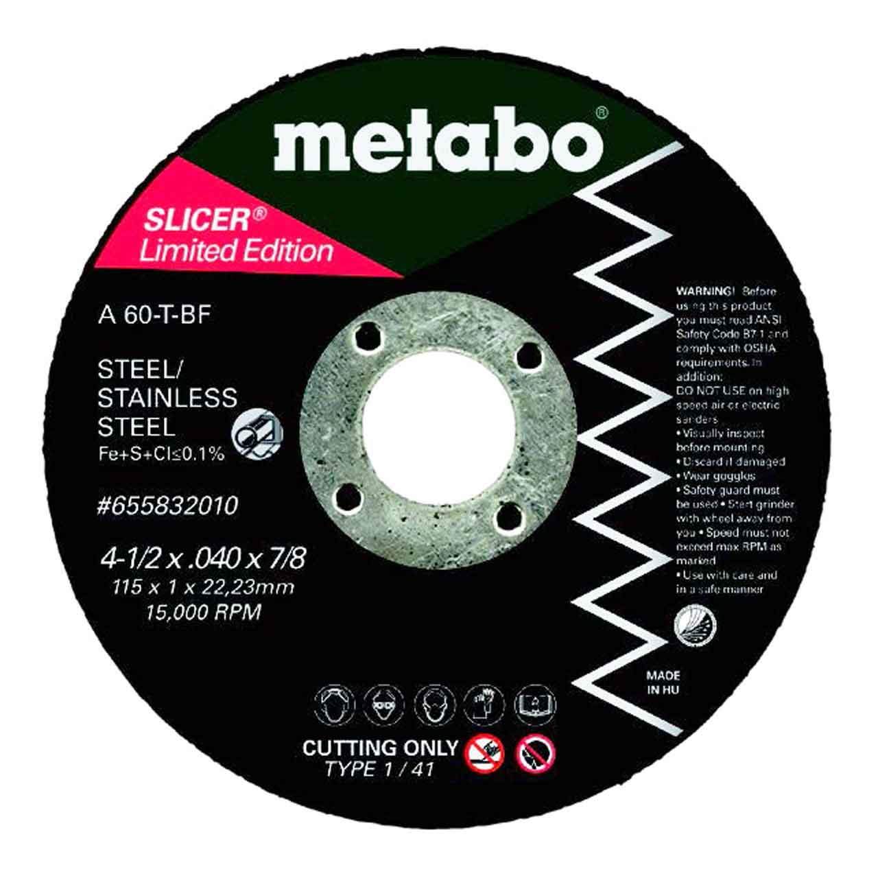 METABO Limited Edition 4-1/2" X .040 Slicer