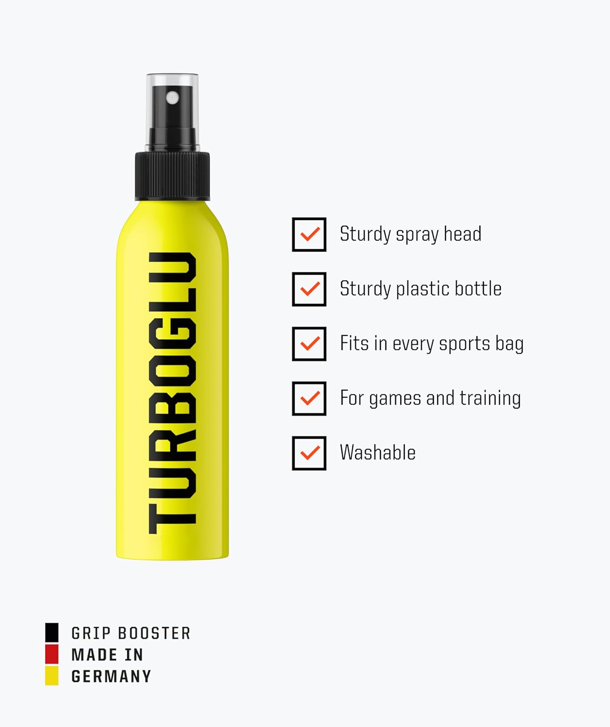 T1TAN Goalie Glove Spray for Soccer – TURBOCLEAN & AQUAGLU, 200 ml (6.76 fl oz), Goalkeeper Glove Sprays, Extra Grip for All Weather Conditions