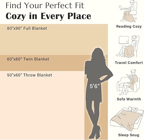 Miniatura 6 de jinchan Manta bohemia de 100% algodón de muselina ligera tamaño individual de 4 capas para sofá, suave y acogedora para todas las estaciones, manta