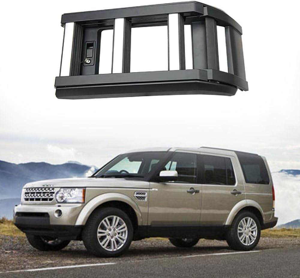 Foldable Side Ladder Stairs Aluminum Alloy Side Fold Ladder Back Door Tail Fits for Land Rover Discover LR4 2010 2011 2012 2013 2014 2015 2016