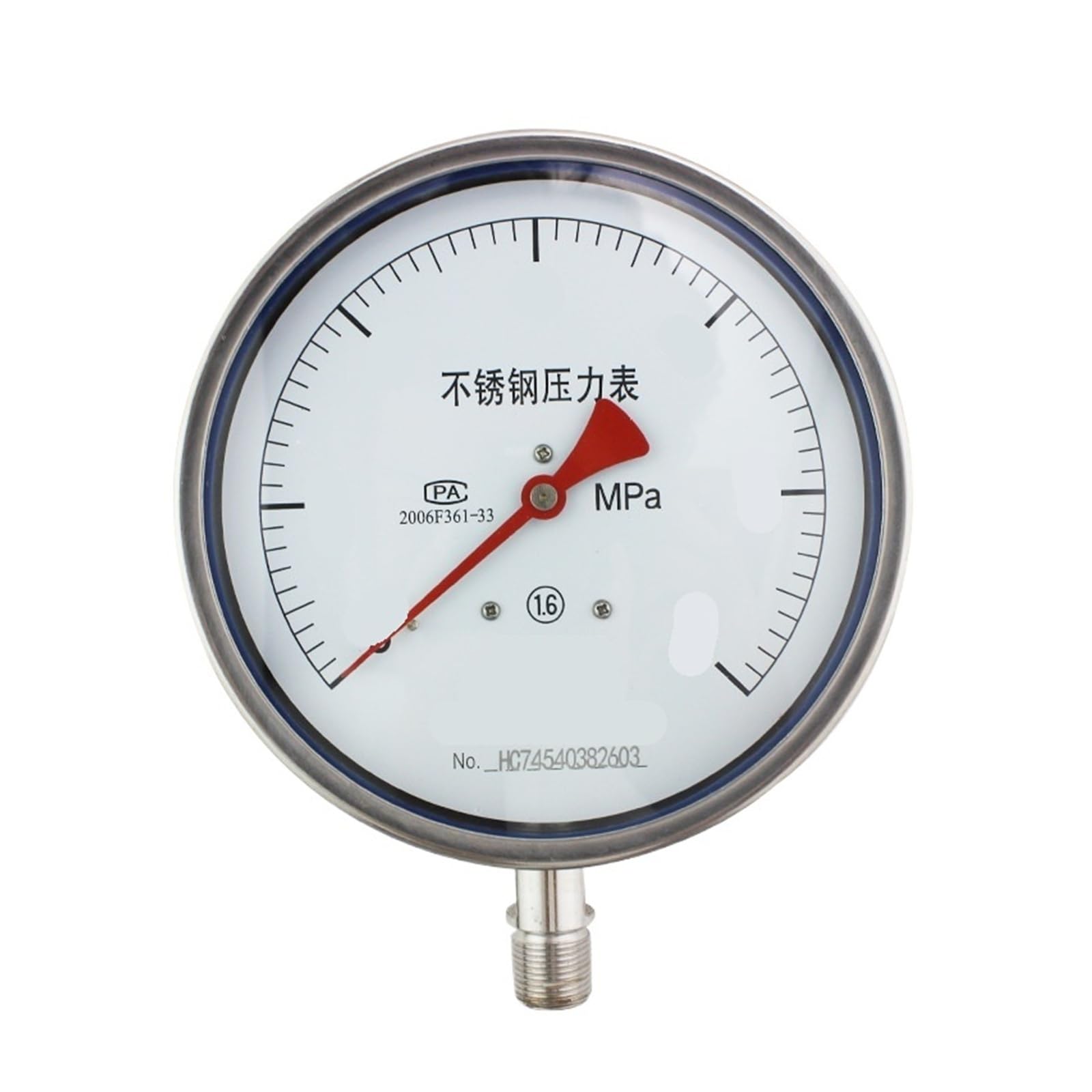 Manomètre Y-150BF pour circuits de vapeur et fluides industriels - 2