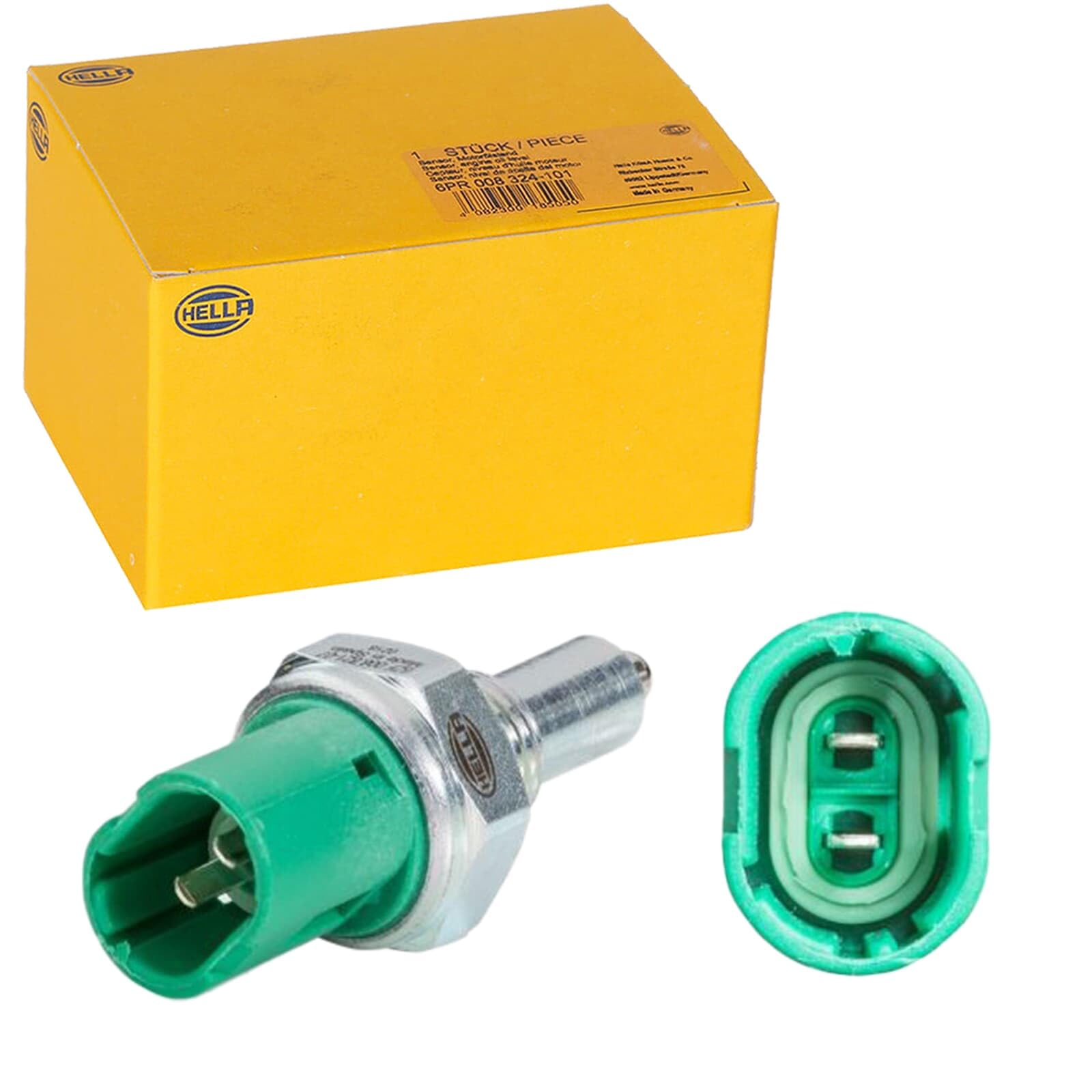 HELLA 6ZF 008 621-071 Interruptor, piloto de marcha atrás - 12V - 2polos - atornillado - Contacto de cierre - eléctrico