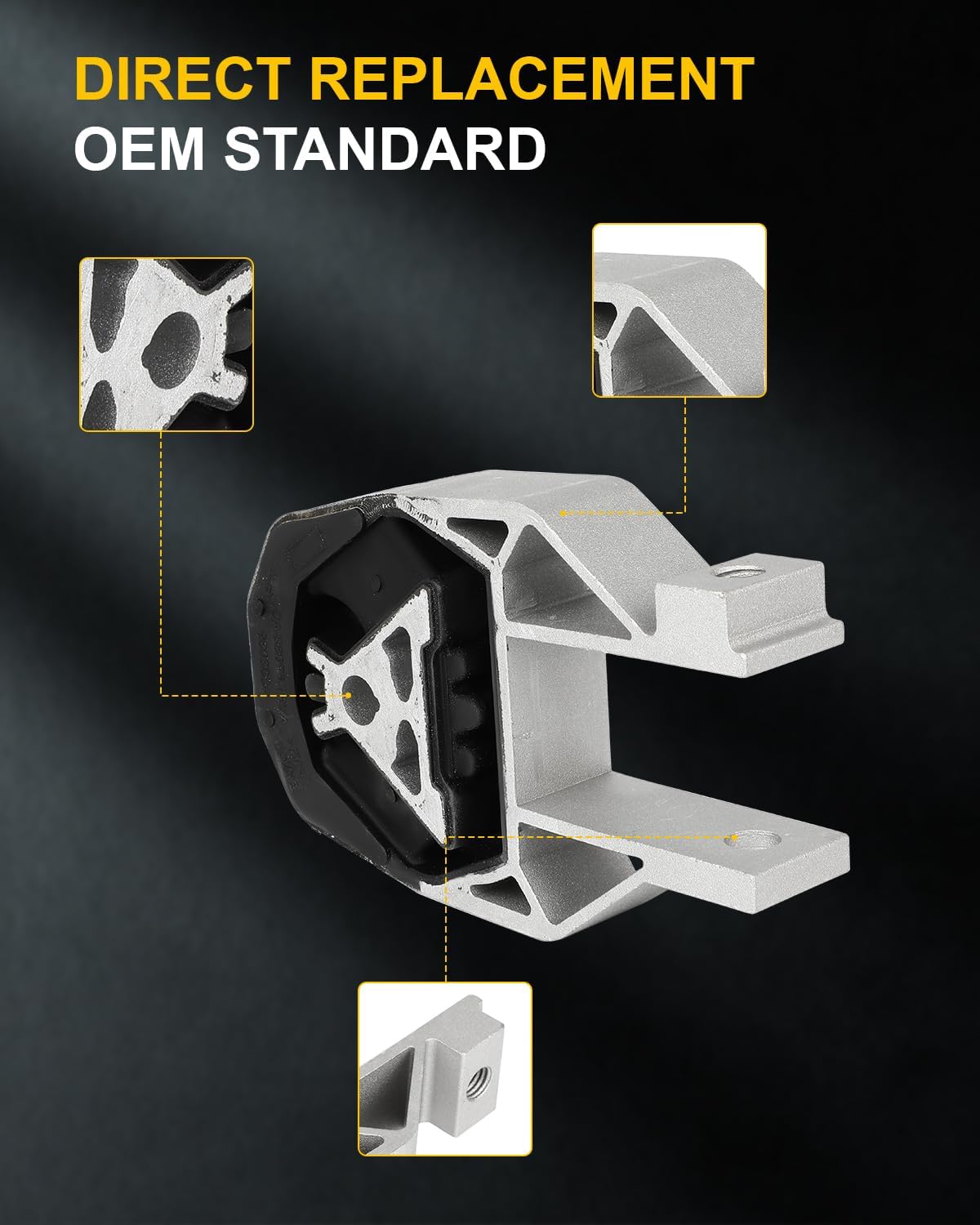 OCPTY 3PCS Engine Motor Mount and Transmission Mount Set Compatible for Ford Focus 2012 2013 2014 2015 2016 2.0L # 3214 3103 3238