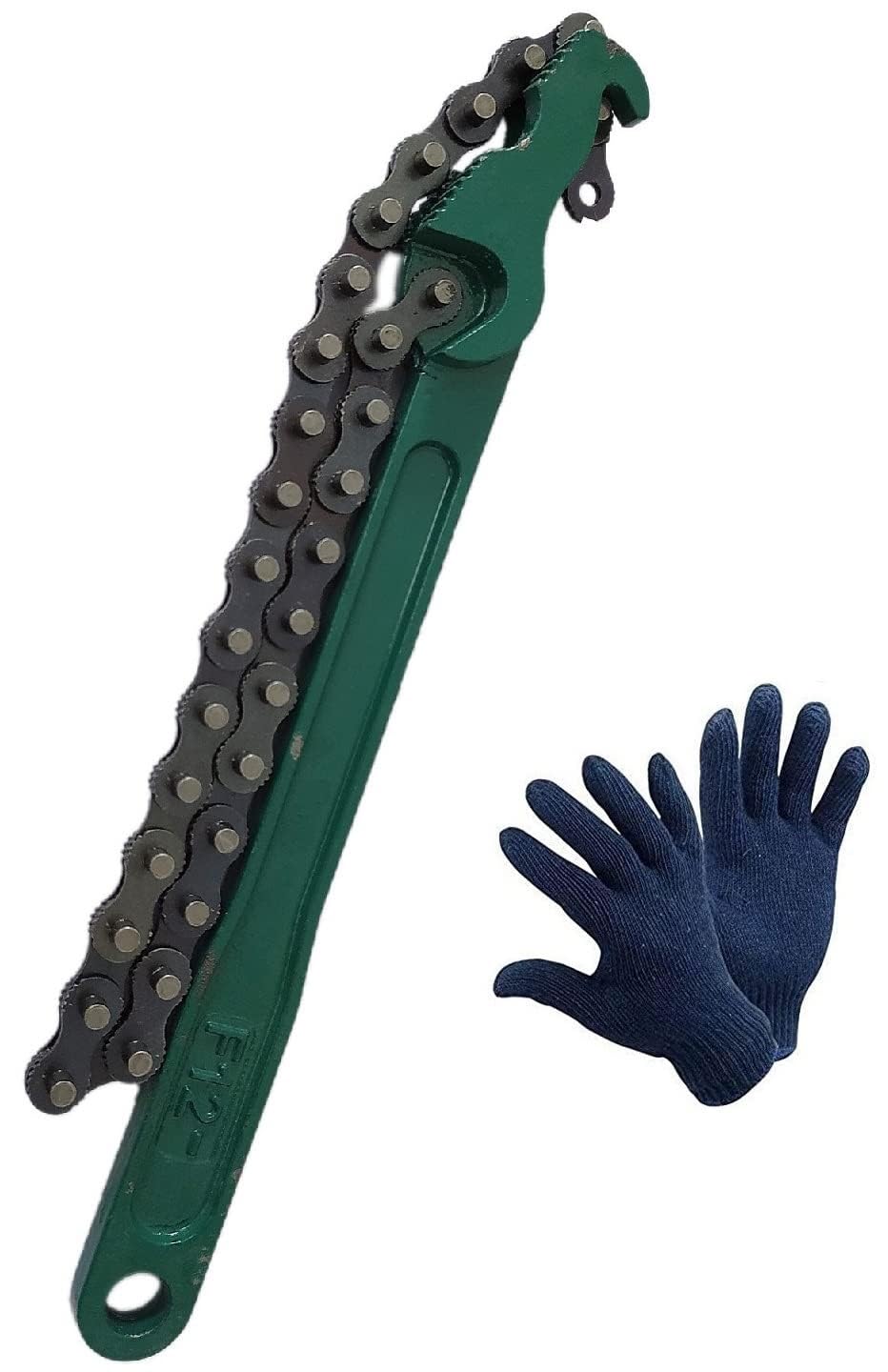 Inditrust 12 inch Multi-Purpose Motorcycle Car Engine Oil Filter Chain Wrench Spanner Removal Tool 300 Single Sided Adjustable Wrench