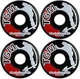 TGM Skateboard Wheels 52mm Black Logo