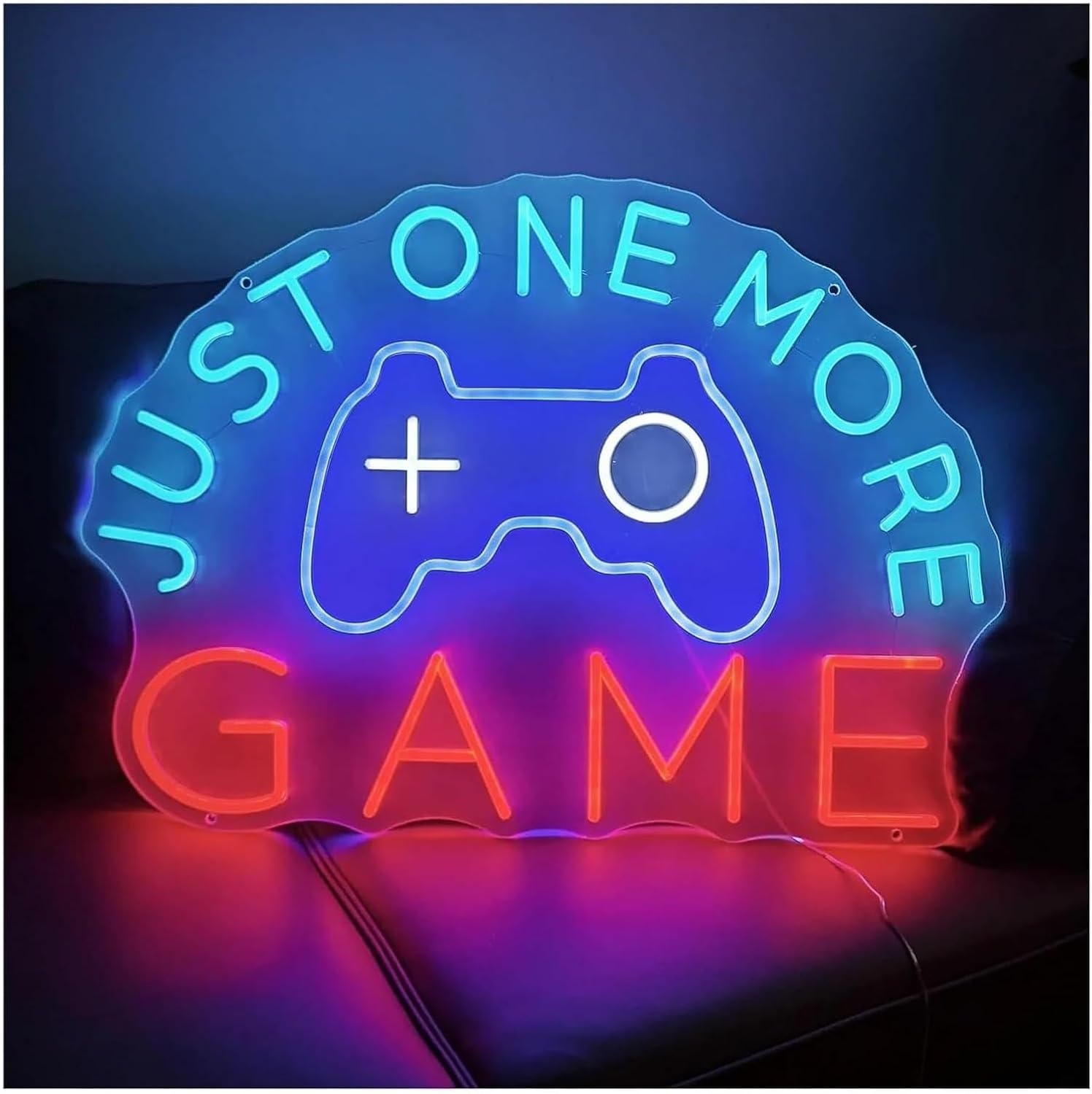 Just for One for More Game Neon Sign for Bedroom Gaming Room 35x25cm