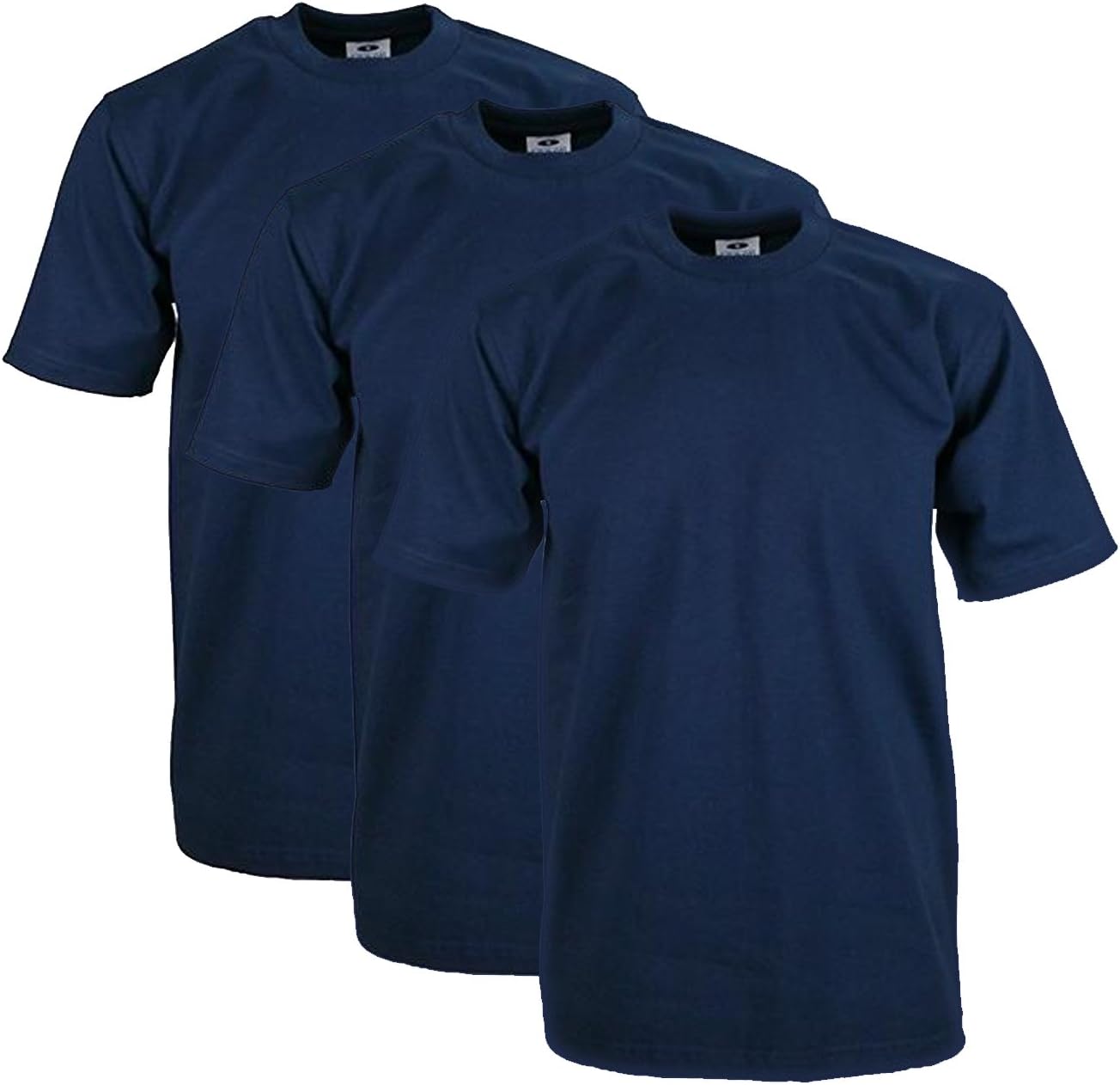 Men's 3-Pack Heavyweight Cotton Short Sleeve Crew Neck T-Shirt