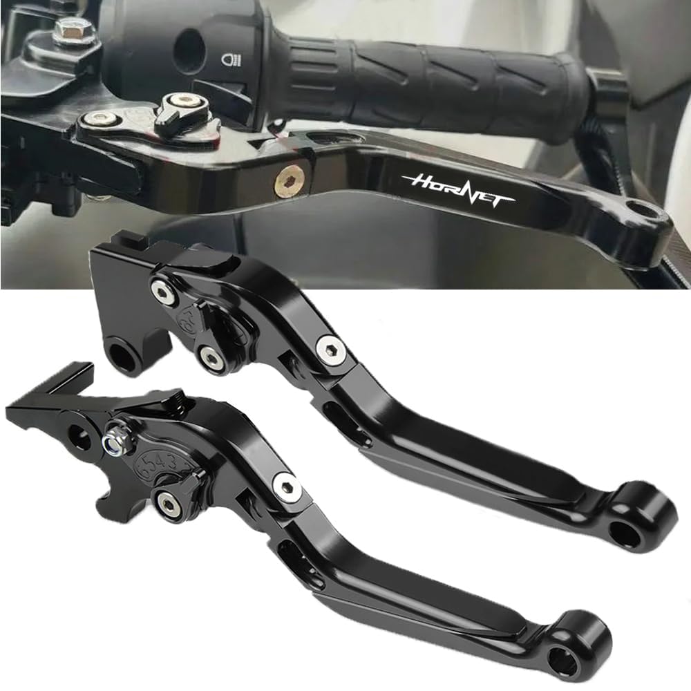 Regolabile Moto Leve Freno e Frizione Per Hornet CB599 CB600F CB 599 CB 600 F CB919 CB900F CBR600F2.F3.F4.F4i CB400 CB400SF CB400VTEC -Nero