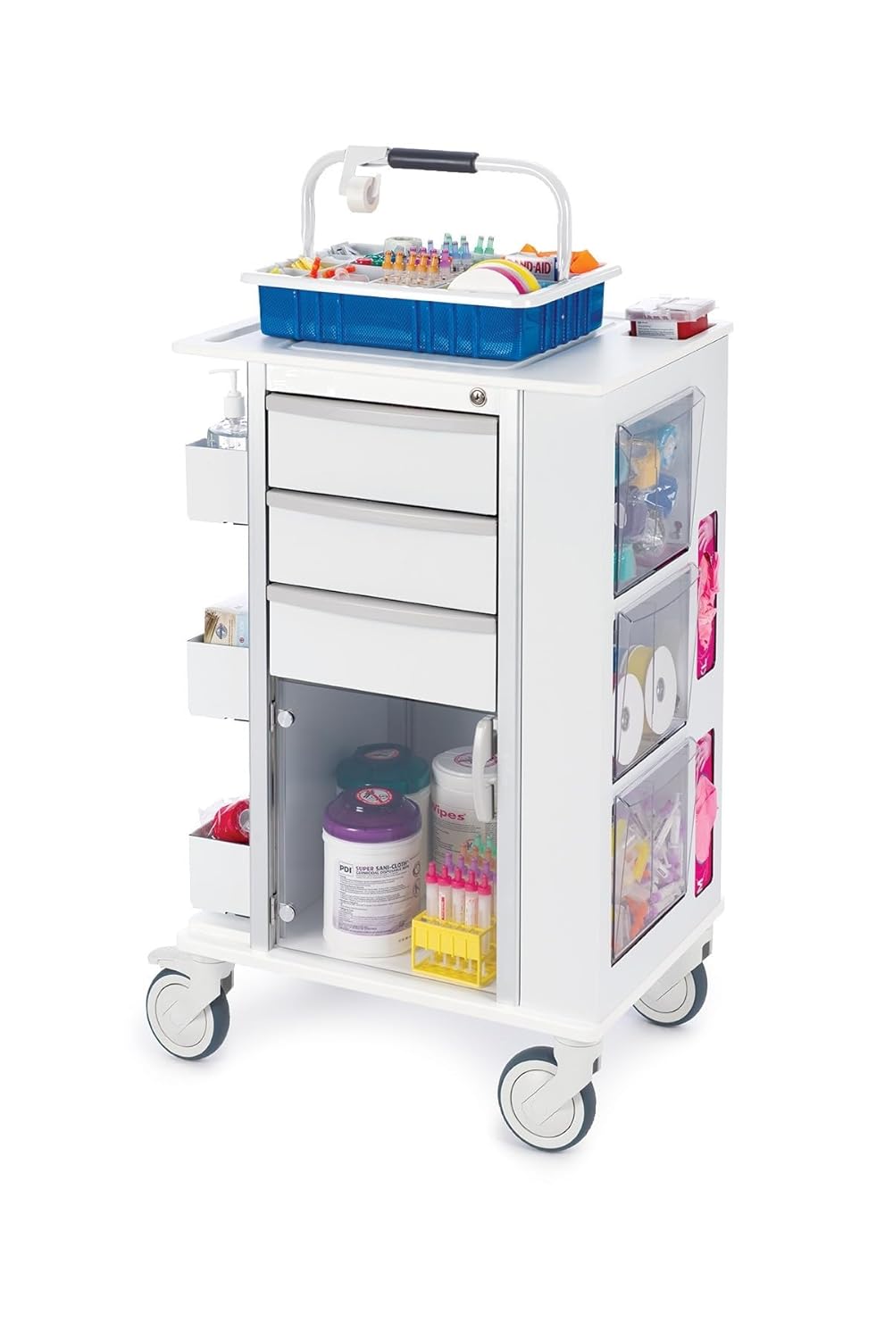 Omni Phlebotomy Cart with 5" Casters