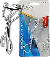 NYBC Beauty, Modelador de Cílios Curvex Inox com Almofada de Silicone, Curva os Cílios com Suavidade