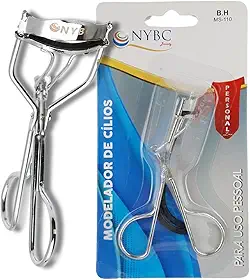 NYBC Beauty, Modelador de Cílios Curvex Inox com Almofada de Silicone, Curva os Cílios com Suavidade