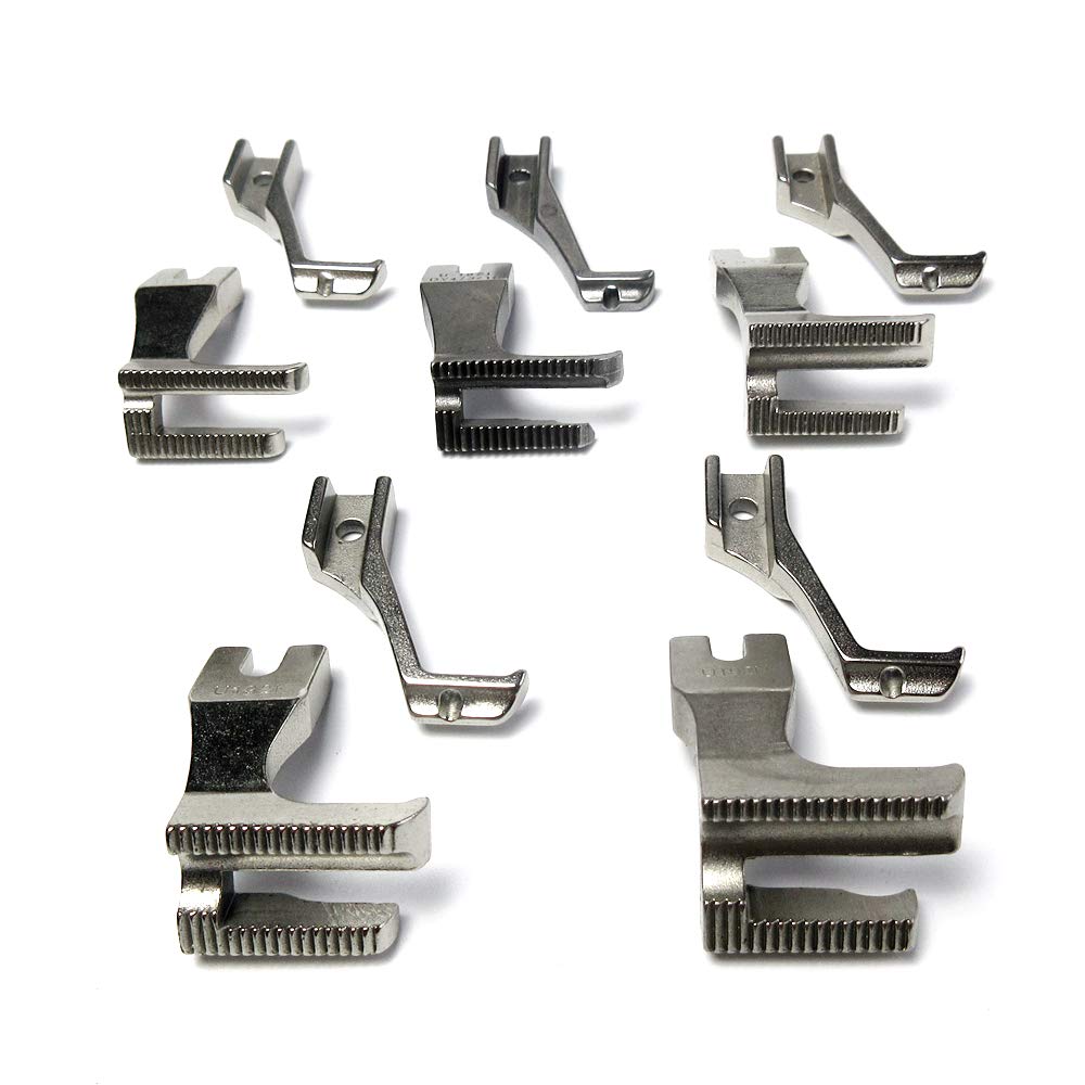 Evernice 5 Sizes Walking Foot Piping & Welting Feet For Juki Du-141 Du-1181 Brother Db2-B797 B798 Yamata Highlead++