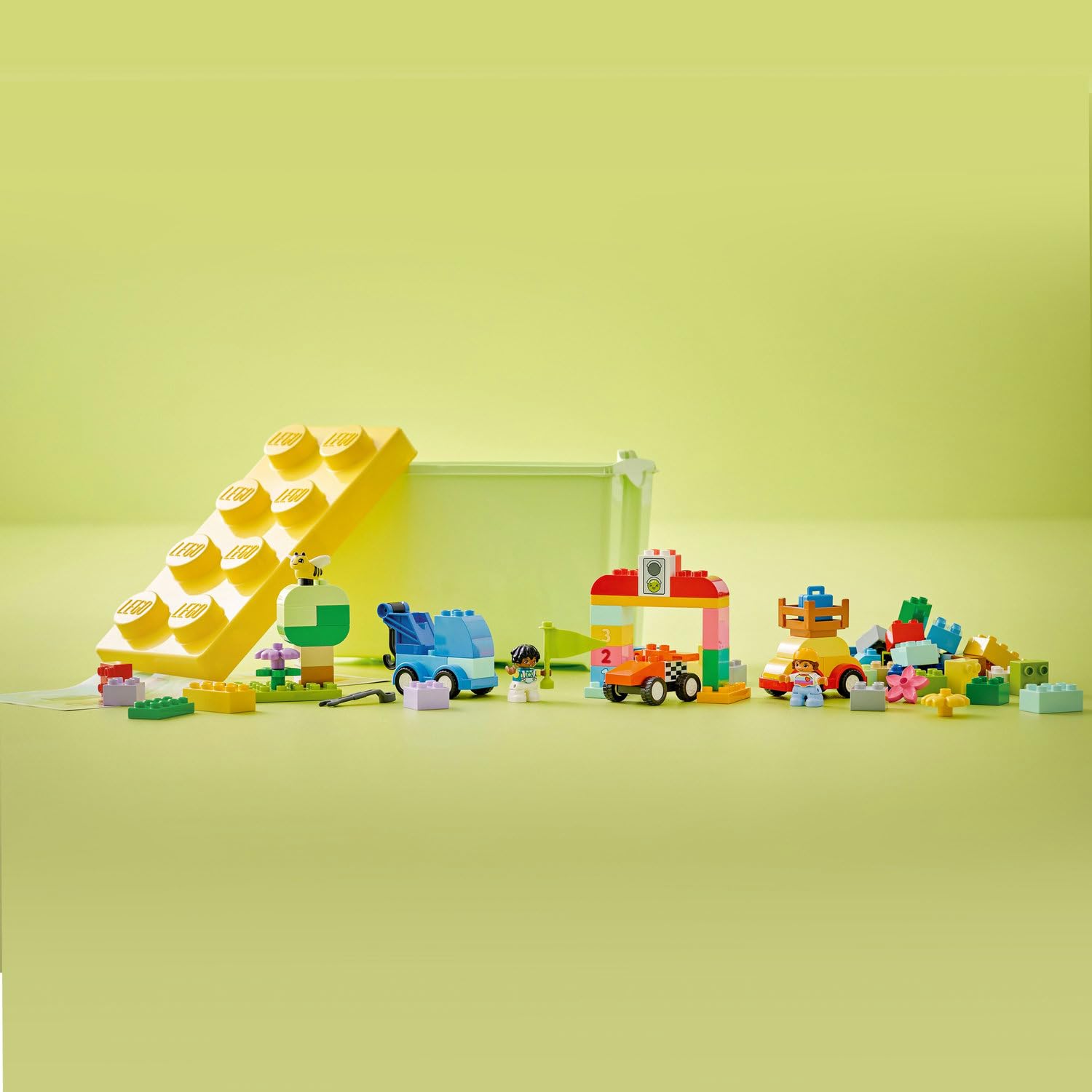 LEGO DUPLO Classic Arabalar ve Kamyonlar Yapım Parçası Kutusu 10439 – 1.5 Yaş ve Üzeri Kız ve Erkek Çocuklar için Eğitici Hediye Fikri, Araç İçeren Yaratıcı Eğlenceli Oyuncak Yapım Seti (80 Parça)
