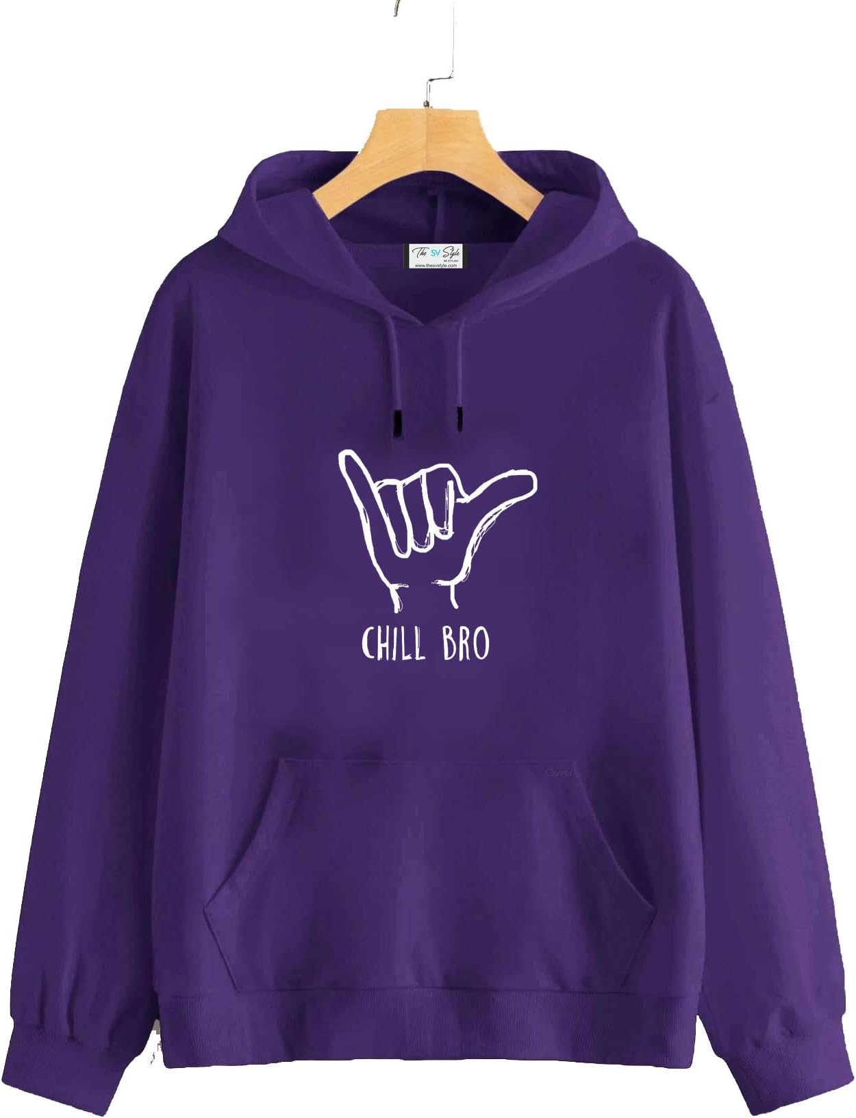 Unisex Printed Hoodie :CHILL BRO